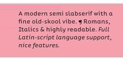 Font visual image of Ipsum Semi
