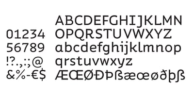 Font visual image of Ipsum Semi