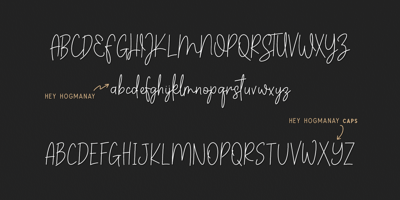 Font visual image of Hey Hogmanay