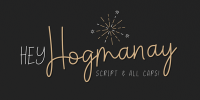 Font visual image of Hey Hogmanay