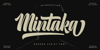Font visual image of Mintaka