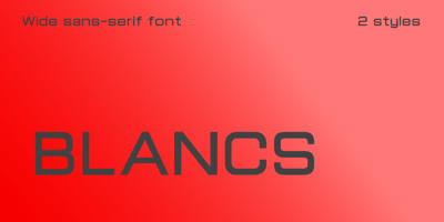 Font visual image of Blancs