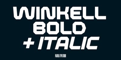 Font visual image of Winkell