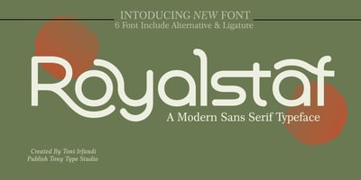 Font visual image of Royalstaf
