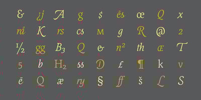 Font visual image of Sonetto