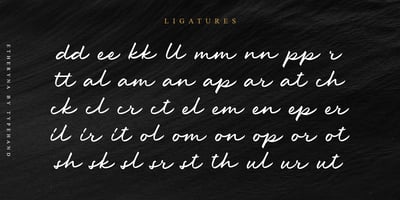 Font visual image of Etheryna