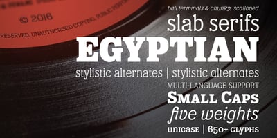 Font visual image of Eponymous&trade;