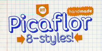 Font visual image of Picaflor Handmade