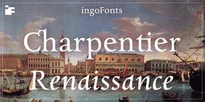 Font visual image of Charpentier Renaissance Pro