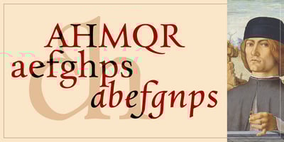 Font visual image of Charpentier Renaissance Pro