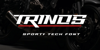 Font visual image of Trinos