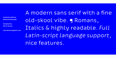 Font visual image of Ipsum Sans