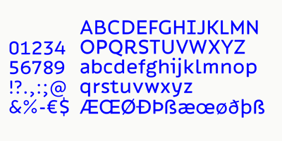 Font visual image of Ipsum Sans