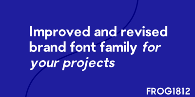 Font visual image of FROG1812 Sans