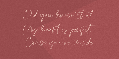 Font visual image of Rustic Darling