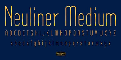 Font visual image of Neuliner