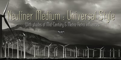 Font visual image of Neuliner