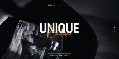 Font visual image of Eloque