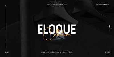 Font visual image of Eloque