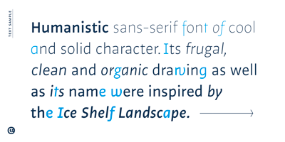 Font visual image of Shelf