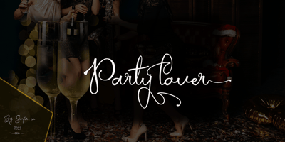 Font visual image of Party Lover