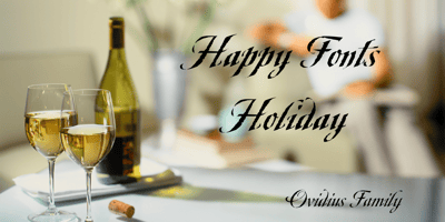 Font visual image of Ovidius Script