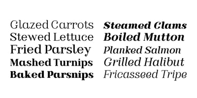 Font visual image of Apium