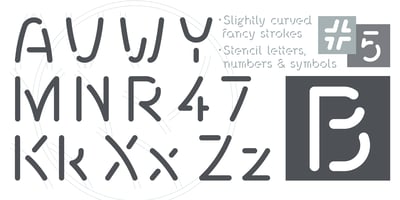 Font visual image of Stenzilla