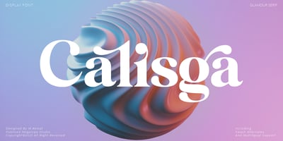 Font visual image of Calisga