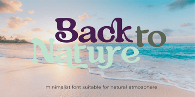 Font visual image of Sendu Senja