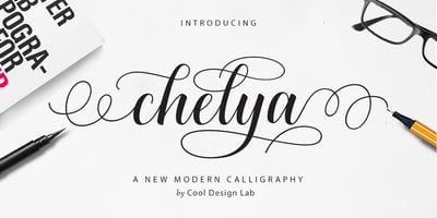 Font visual image of Cheliya