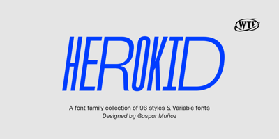 Font visual image of Herokid