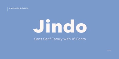 Font visual image of Jindo