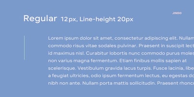 Font visual image of Jindo