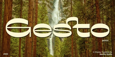 Font visual image of Gesto