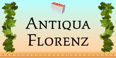 Font visual image of Antiqua Florenz&trade;
