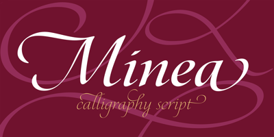 Font visual image of Minea