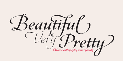 Font visual image of Minea