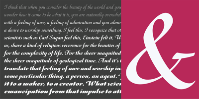 Font visual image of Minea
