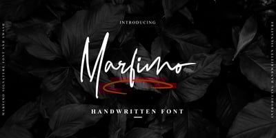 Font visual image of Marfimo Signature