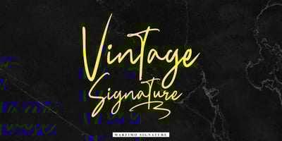 Font visual image of Marfimo Signature