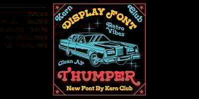 Font visual image of Thumper