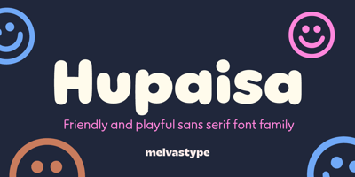 Font visual image of Hupaisa