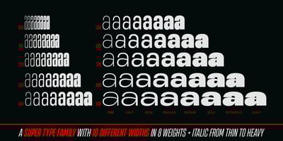 Font visual image of Heading Now