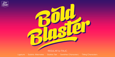 Font visual image of Boldblaster