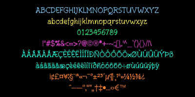 Font visual image of HandXpression