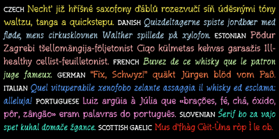 Font visual image of HandXpression