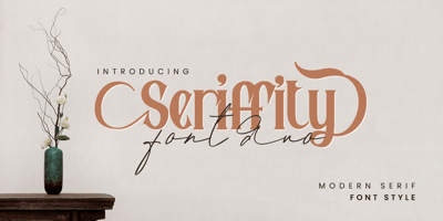 Font visual image of Seriffity