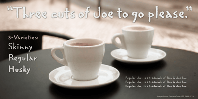 Font visual image of Regular Joe
