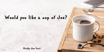 Font visual image of Regular Joe